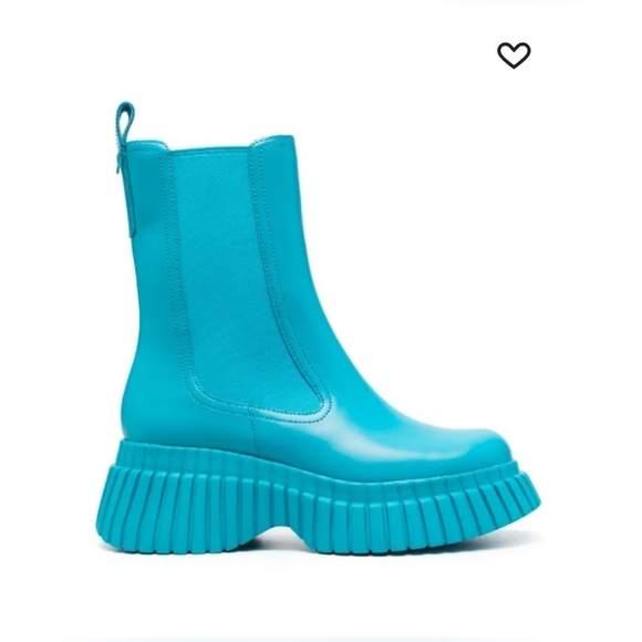 Camper Turquoise Heeled Pix Boots - Picture 3 of 11
